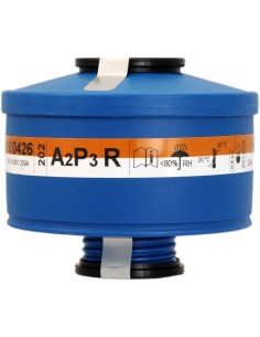 Filtro antigás 202 A2P3R para protección respiratoria
