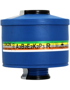 Filtro antigás 203 A2B2E2K2P3RD para protección respiratoria